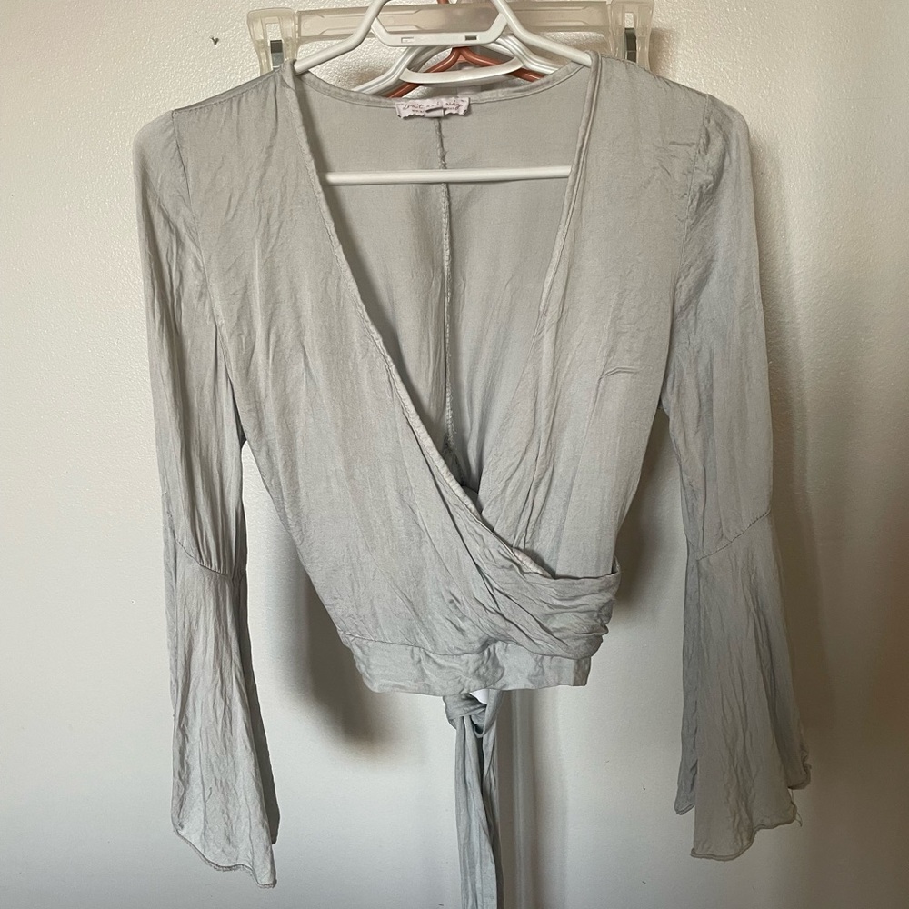 American Eagle- Bohemian Cross Tie Top